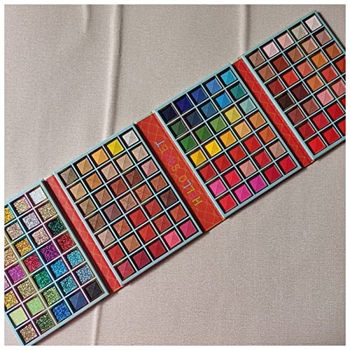 Qing beauty palette 72/140 farben farbenfalle make-up schimmern glitter lid schatten palette wasserdicht asting matte lidschadow pulver make-up palette Make up palette (Size : A)