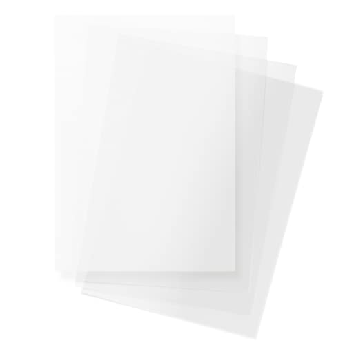 Netuno 10 x Weiß Transparentpapier DIN A4 210x 297 mm 100g Bastelpapier transparent bedruckbar für Einladungs-Karten Weihnachts-Karten Hochzeitskarten Einleger Laterne basteln Pergamentpapier A4