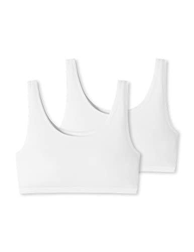 Uncover by Schiesser Damen 2pack Bustier Unterwäsche, Weiss, XXL