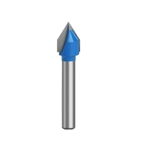 V-Typ-Schlitzfräser 60 90 120 150 Grad, CNC-Gravierfräser 6-mm-Schaft, Hartmetallfräser(6mmx13mmx90)