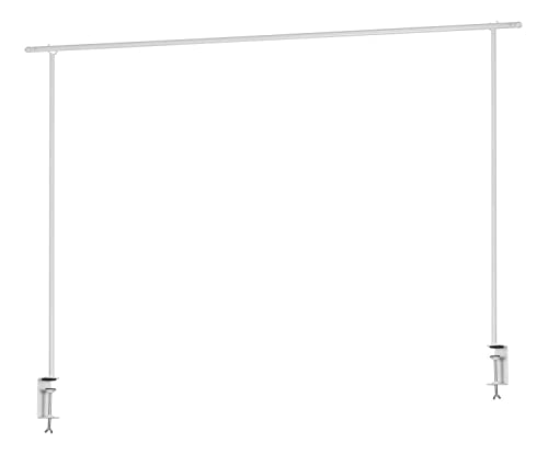 Nicht Zutreffend Deko-Tischgestell zum Klemmen - Breite 176 cm - Ausziehbar auf bis zu 250 cm - Metall - Weiß - Tischstange Dekostange Tischdekorationshalter