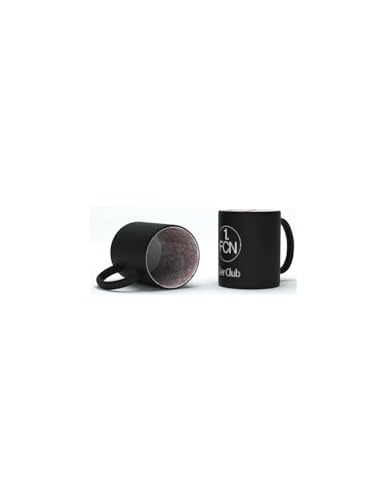 1. FCN - Nürnberg Kaffeetasse 320 ml aus Keramik - schwarz - sandgestrahlt