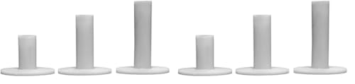 Longridge Gummi Golf Range Abschlag (6er Pack) - Weiß