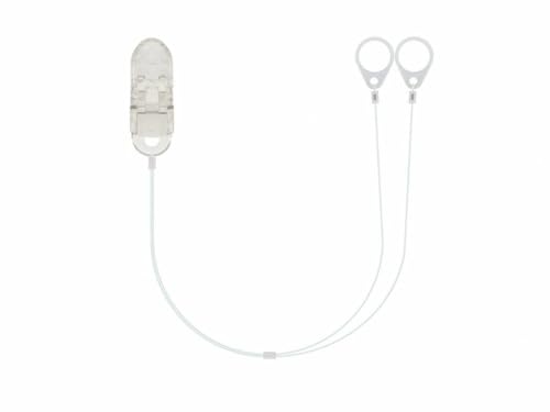 SmartEar "Invisible" Doppelte Hörgeräte-Sicherungsklammer - Vielseitig - Komfortables Design - Sicherer Halt - Für Kinder, ältere Menschen, aktive Menschen - STANDARD 20 cm - transparent (11 mm)