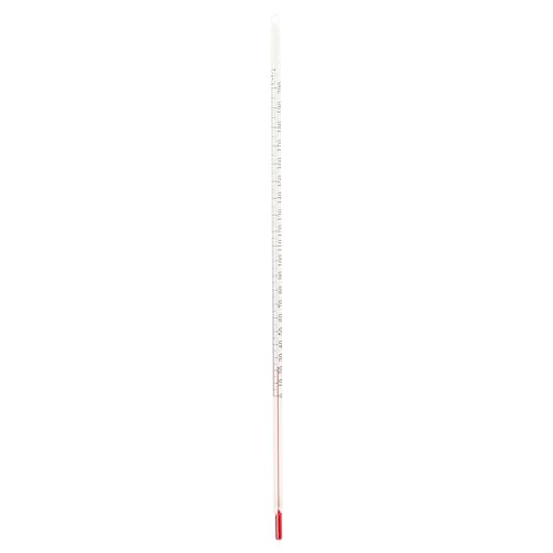 Lantelme Analoges Laborthermometer 0–200°C aus Glas 30 cm Ø 0,7 cm – Thermometer Säure- und lösemittelbeständig – Präzises Messinstrument für Labor, Schule, Forschung, Industrie, Brauerei und Kelterei