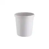 Helit H6123882 - Papierkorb „the german“, 18 Liter, lichtgrau, mit umlaufendem Griffrand, aus Kunststoff, 6 Stück