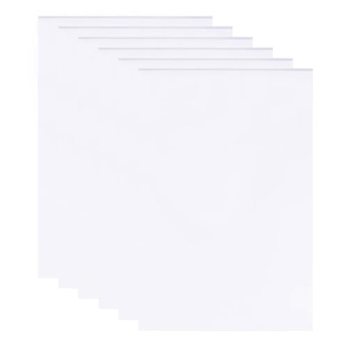 TRKETK 6 Blatt Weiße Schaumstoffplatten, 3 mm Schaumstoff Postertafel, 30 x 20 cm Rechteckige Schaumstoff PVC Plattenmontageplatte für Kunstausstellungen Basteln Modellieren Montieren Cosplay