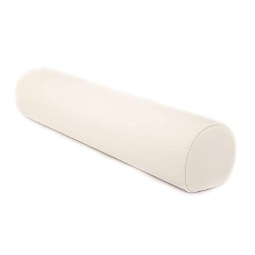 WellTouch Lagerungsrolle 3/4 Rund | Knierolle für Massageliegen | Lagerungskissen für Massage & Therapie | Beinauflage in Größe M: 65 x 14,5 x 13 cm (beige)