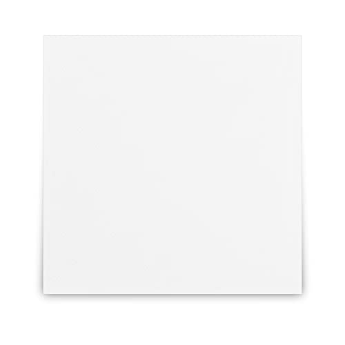 Cocktail-Servietten, 2-lagig, 24 x 24 cm, Inhalt 300 St, für jeden Anlass, jeweils abgestimmt auf Einrichtung und Dekoration, für Gastronomie und Zuhause, weiß