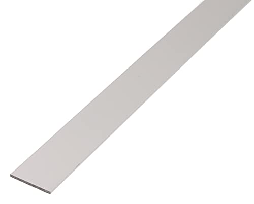 Alberts 473044 Flachstange | Aluminium, silberfarbig eloxiert | 1000 x 30 x 2 mm