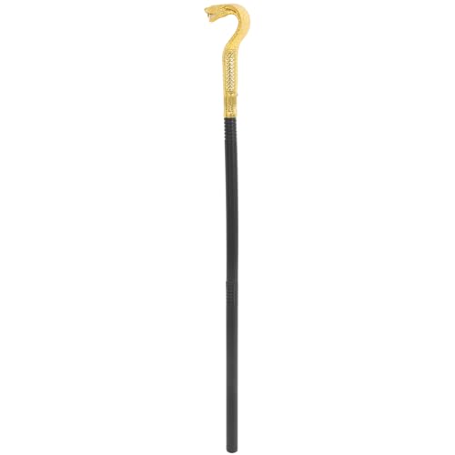 Alipis ÄGyptischer Schlangenkopf Gehstock, 2 StäBe + 1 Schlangenkopf, 81 cm, Perfekt FüR Halloween KostüM Und BüHnenauftritte