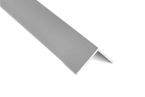 nielsen Aluminium Winkelprofil Silber matt eloxiert 2000x10x10 mm, Stärke: 1 mm, Länge: 200 cm, gleichschenklig, Made in Germany, Eckschutzprofil, Kantenschutz, Abschlußprofil, Ausgleichswinkel