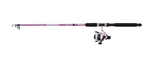 Mitchell Tanager Pink Camo II Spin Combo, Angelrute und Rolle Combo, Spinning Combos, Allround Angeln, ideal für Anfänger oder Gelegenheitsangler, Unisex, Pink, 2,1m | 7-20g