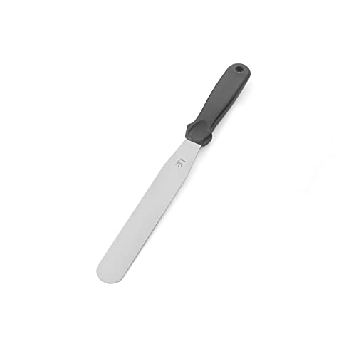 Silikomart | Glatte Edelstahlspachtel mit Kunststoffgriff, ideal für Süßigkeiten und Cremes, Maße 33 cm, Made in Japan