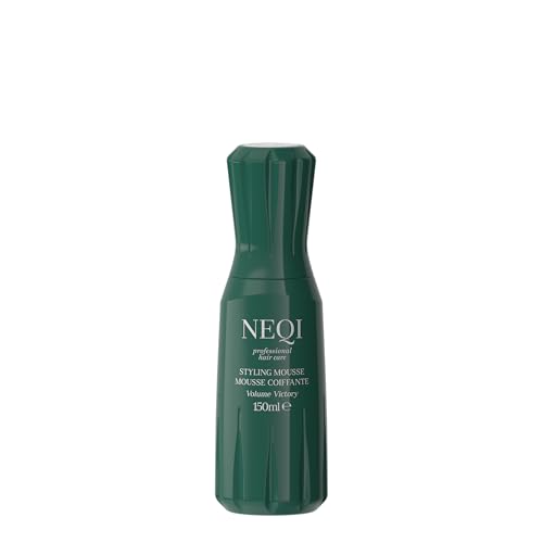 NEQI - Volume Victory Styling Mousse - Leichtes Volumen-Mousse mit Hitzeschutz - Für feines & dünnes Haar - Feuchtigkeitsspendend - Langanhaltendes Volumen ohne Verkleben - 150 ml