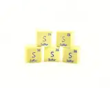 Schwefelwürfel Dichte, Schwefel Würfelelement 10 x 10 x 10 mm, 99,99% rein, für Sammlung von Elementen, 1 Würfel