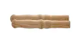 BigDean 2 XXL Holzgriffe für Schiebkarre/Schubkarre ca. 23,5 cm lang 2,5 cm Durchmesser - Hochwertig, flexibel, bereichernd - Ideal für Jede Schubkarre/Sackkarre