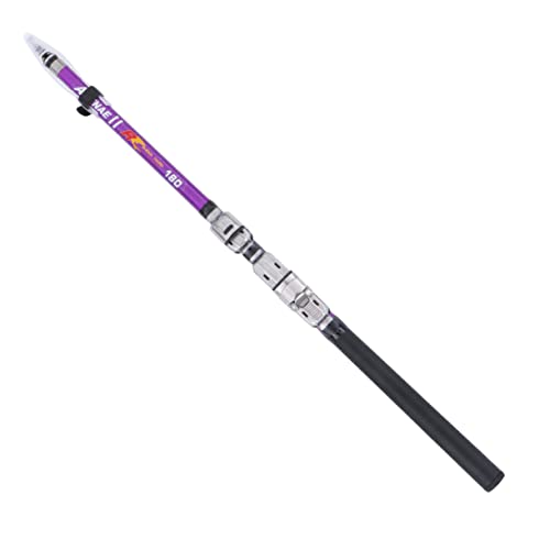 UKCOCO 1 Stück Angelrute teleskopieren teleskopische Angelrute Strand Reisefischereiungsstange angehen Telescopic Rod Fishing Reel fischerzubehör einziehbare Angelrute Violett