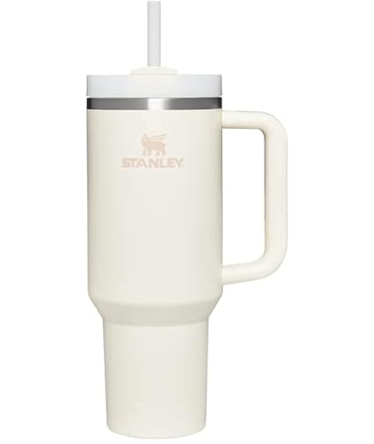 Stanley , Edelstahl , Quencher H2.0 Becher mit FlowState-Deckel, 1,2 l, cremefarben (Cream)