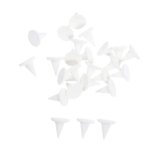 Lurrose 25 Stück Keramik Stütznägel Töpferöfen Für Zu Hause Töpfernägel Für Töpferei Mini Töpferofen Keramikofen Feuerfeste Stütznägel Hoher Töpferofen Aluminiumoxid Weiß
