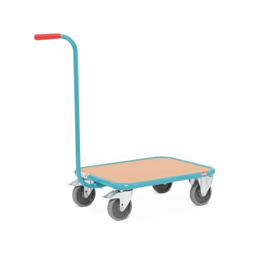 Ameise Griffroller | 250 kg Tragkraft | HxBxT 87,4 x 50 x 87,7 cm | 4 TPE-Rollen | demontierbarer Griff | stabiles Stahlgestell | stoß- und Kratzfest | bodenschonend | Schiebewagen | Transporthilfe