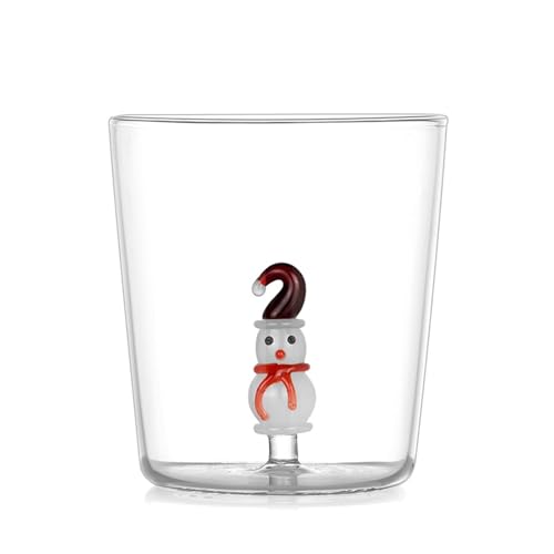 Itkcozcg Home Furnishings, Glastasse mit weihnachtlichem Thema, einzigartige 3D-Glastasse mit filigranen Designs für verschiedene Anlässe