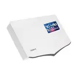 HUMAX Flat H40D4 Quad Flachantenne SAT, Satellitenantenne flach mit Quad-LNB, 4 Teilnehmer, einfache Installation, Mast- und Wandmontage für Balkon, Camping, Garten, Satelliten Antenne inkl. Zubehör