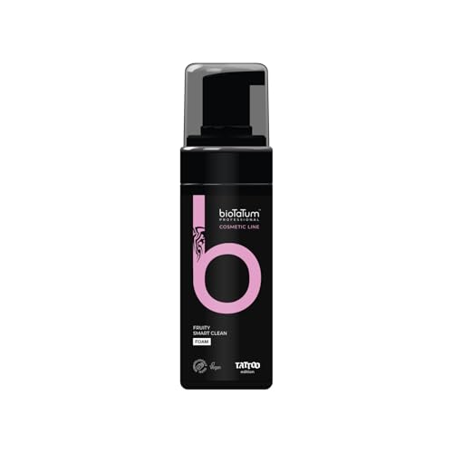 bioTaTum Tattoo Reinigungsschaum/Foam Cleaner Fruity - Professionelle Tattoo Reinigung - Cleansing Foam Tattoo - Tattoo Pflege Frisches Tattoo - Reduziert Rötungen und Schwellungen