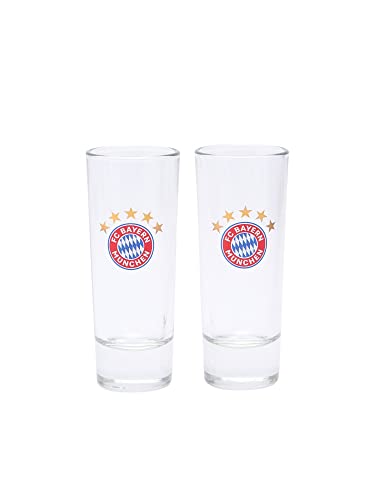 FC Bayern München Schnapsglas - 5 Sterne - Glas 2er-Set FCB