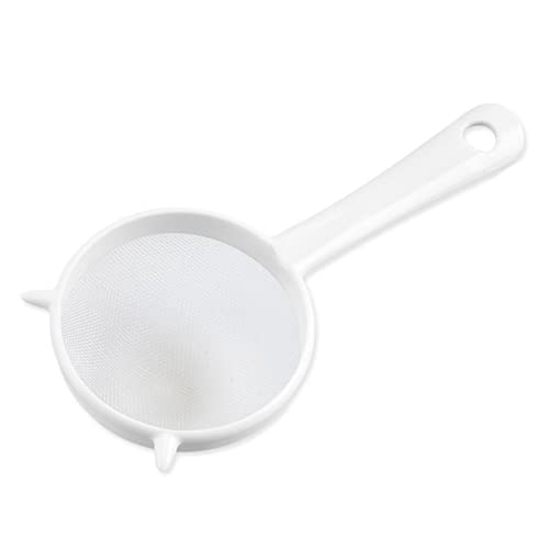 U-K Handheld Wiederverwendbares Plastiksieb Mesh Teeblattsieb Mehl Mesh Sieb Sieb Sieb Vogelnest Löffel Küche Filterwerkzeug für Lebensmittel Praktisches Design und langlebig