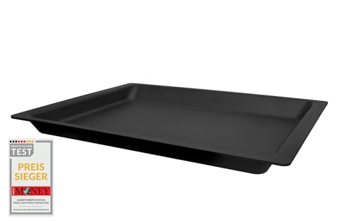 AMT Gastroguss Backplatte/Ofenplatte, 465 x 340 mm, 30 mm hoch, Aluguss (Aluminium), Lotan® Antihaft-Beschichtung, Nicht-Induktion, Backen in der nächsten Generation, AMZN-OP3465