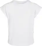 Urban Classics Mädchen Girls Organic Extended Shoulder Tee T Shirt, Weiß, 158-164 EU