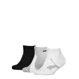 PUMA Unisex Kids 100000969 Sneaker Sock, White/Grey/Black, 35/38 (3er Pack)