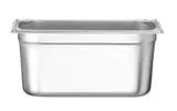 HENDI Gastronormbehälter, Temperaturbeständig von -40° bis 300°C, Heissluftöfen-Kühl- und Tiefkühlschränken-Chafing Dishes-Bain Marie, Stapelbar, 5,7L, GN 1/3, 325x176x(H)150mm, Edelstahl