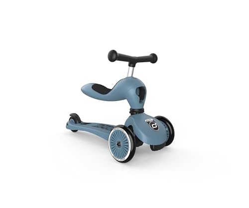 Scoot & Ride 3418 Highwaykick 1 - Steel - Scooter mit sitz, Stahl