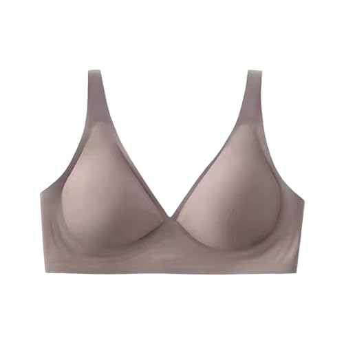 2025 Sport-BHS für Damen mit Trägern, gepolstert, mittlerer Halt, Yoga-BH, Trainings-BH, Trainings-Tops für Damen Sommer Outfit (Grey, XL)