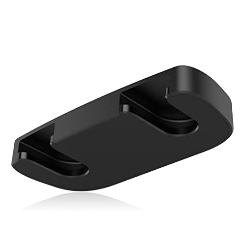 LEEQ Unterm Tisch Halterung für PS5 - Ständer für PS5 Controller, Horizontaler Tisch Halterung mit Klebeband für PS4, Tisch Aufbewahrung Under Desk Holder für PS4/PS5 Controller Zubehör（Schwarz）