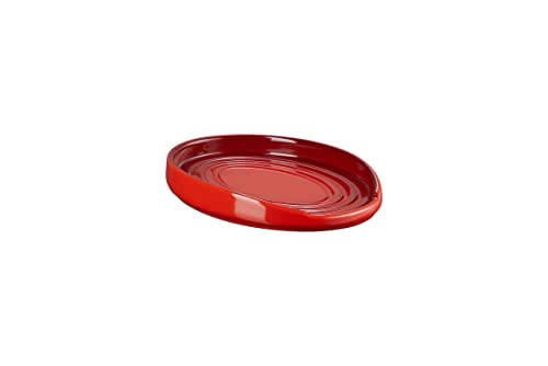 Le Creuset ovale Löffelablage aus Steinzeug, Kirschrot, 71507150600099