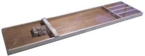 Sjoelbrett / Shuffleboard Junior Holz 122 cm natur/br.lackiert