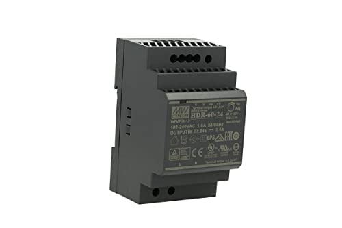 Mean Well DIN-Schienen-Netzteil, 60 W, 24 V, 2,5 A, HDR-60-24, Panel-Montage