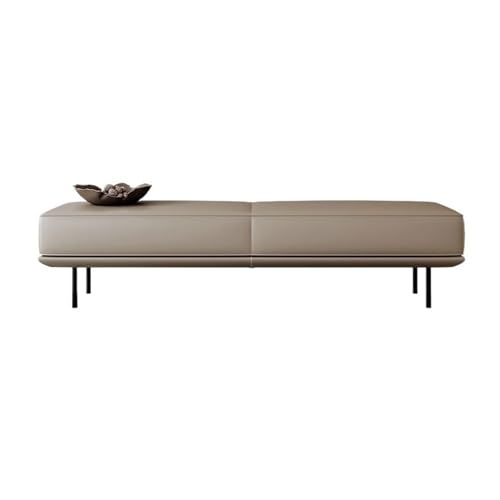 Modernes Design, Schlafzimmer-/Eingangsbereichsbank mit Schuhablage, Bequeme Sitzgelegenheit für Zuhause, Hotel oder Einzelhandelsgeschäft, 119 cm langes Bankende für Bett oder Sofa