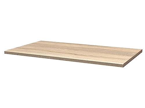 Flex-Well Arbeitsplatte 100 x 60 x 3,8 cm Sonoma Eiche Valencia/Neapel