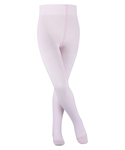 FALKE Unisex Kinder Strumpfhose Family K TI nachhaltige biologische Baumwolle dick einfarbig 1 Stück, Rosa (Powder Rose 8900) neu - umweltfreundlich, 122-128