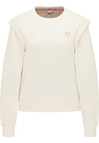 myMo Damen Sweater blonda, Creme, L