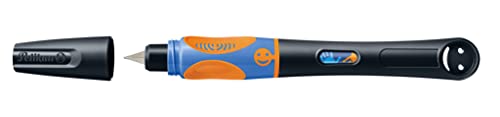 Pelikan 820288 griffix Füllhalter für Rechtshänder mit Drehkappe, NeonBlack, 1 Stück in Faltschachtel