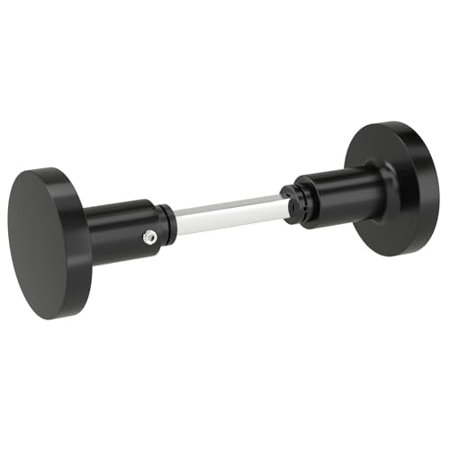 AwmnSrman Türknauf Türgriff mit Vierkant 8 mm Türknauf Drehbar Für Türstärke 38-42mm Schwarz