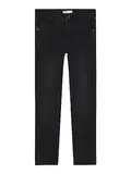 NAME IT Mädchen Nkmrobin Dnmtax Pant Noos Hose, Black Denim, 122 EU