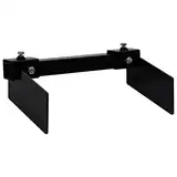 vidaXL Schneepflugadapter für Rasentraktor Rasenmäher Mäher Schneeschild Räumschild Schneepflug Anbausatz Stahl Schwarz 401x220x120mm