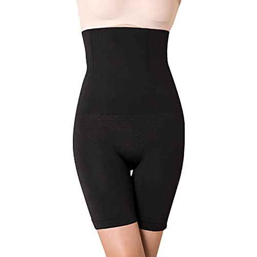 Bluelucon Miederhosen Damen Bauchweg Taillenformer Damen Bauchweg Abnehmen Leggings Damen Bauch Weg Unterhosen Damen Bauchweghose Damen Schwarz M