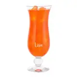 Herz & Heim® Karibisches Cocktailglas mit Gravur Ihres Wunschnamens (Name)